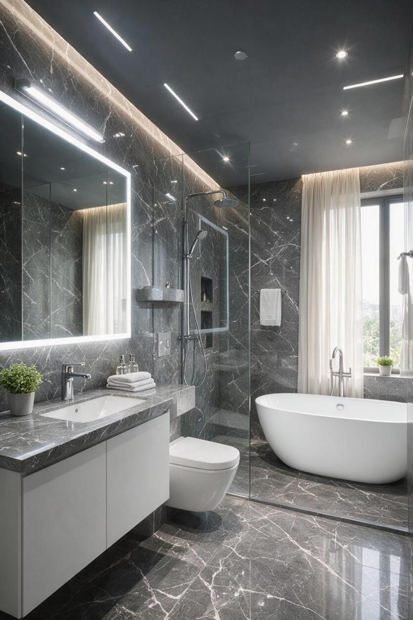 Grey Stone Marble Slab