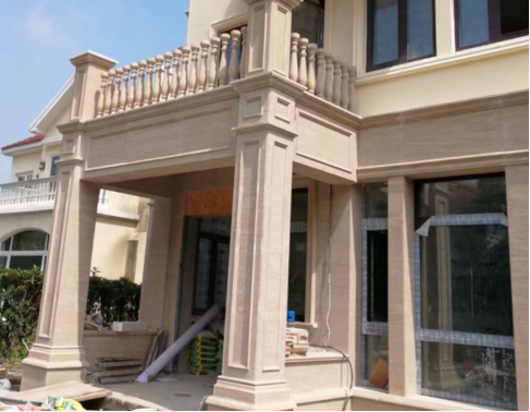 Golden Mocha Marble Slabs – Exterior Wall Cladding