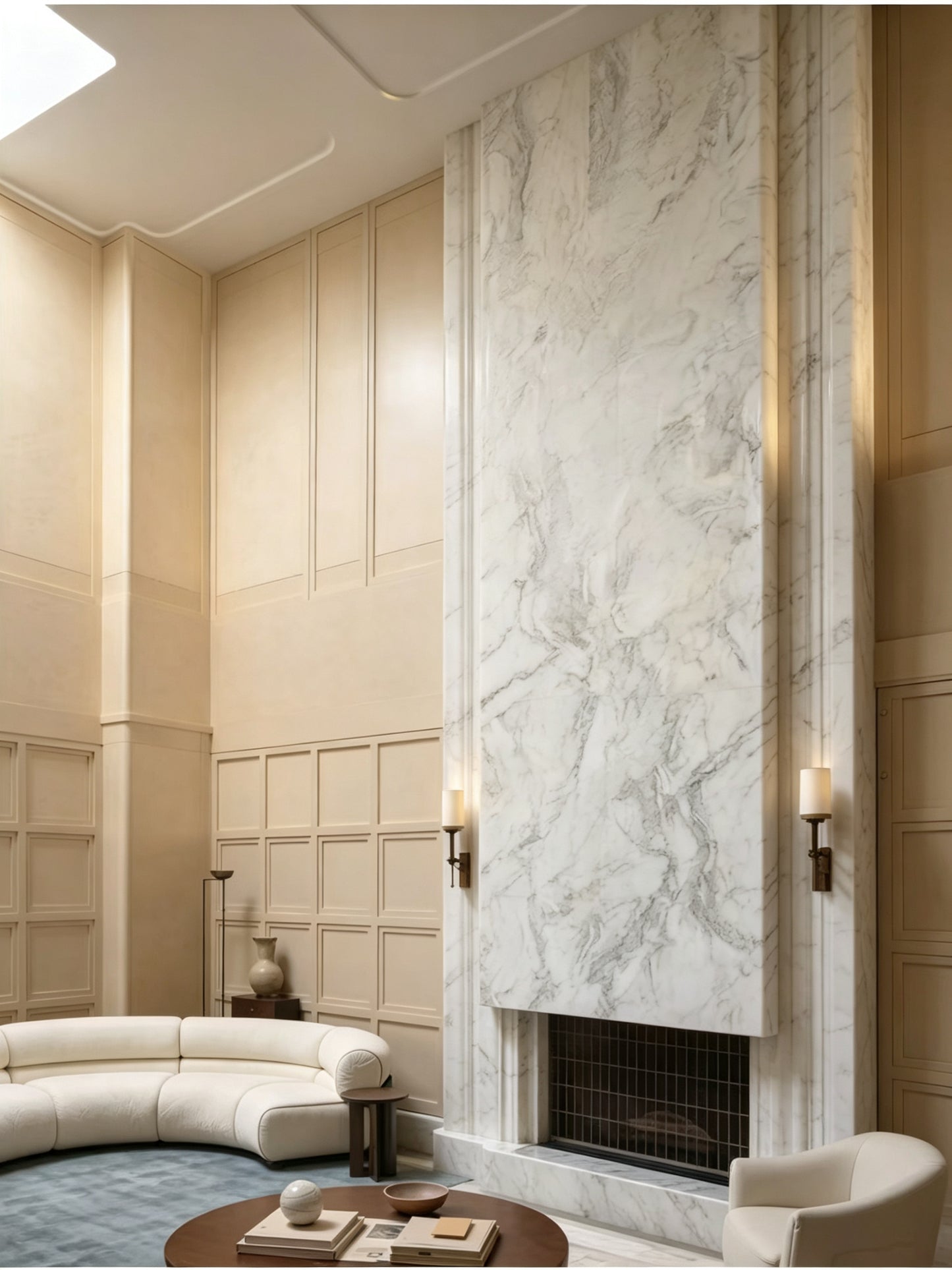 Carrara White Marble Slab