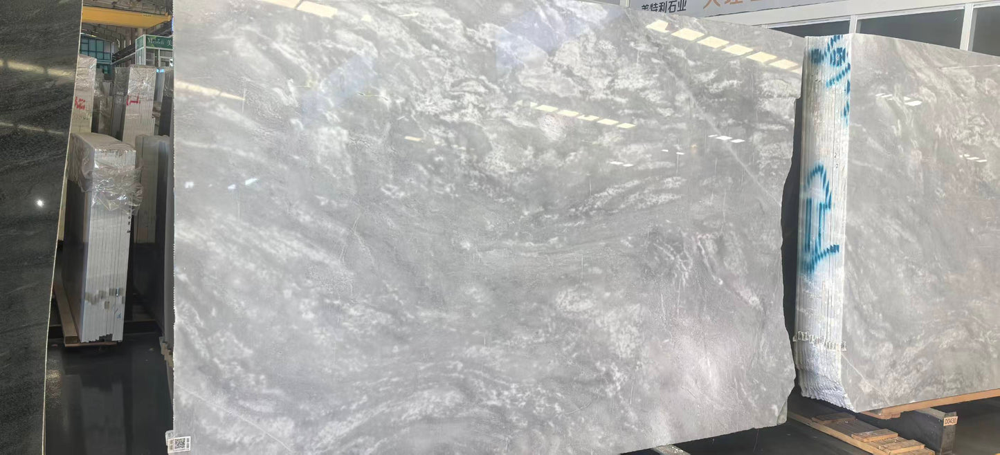 Italian Silver Grey Marble Slab