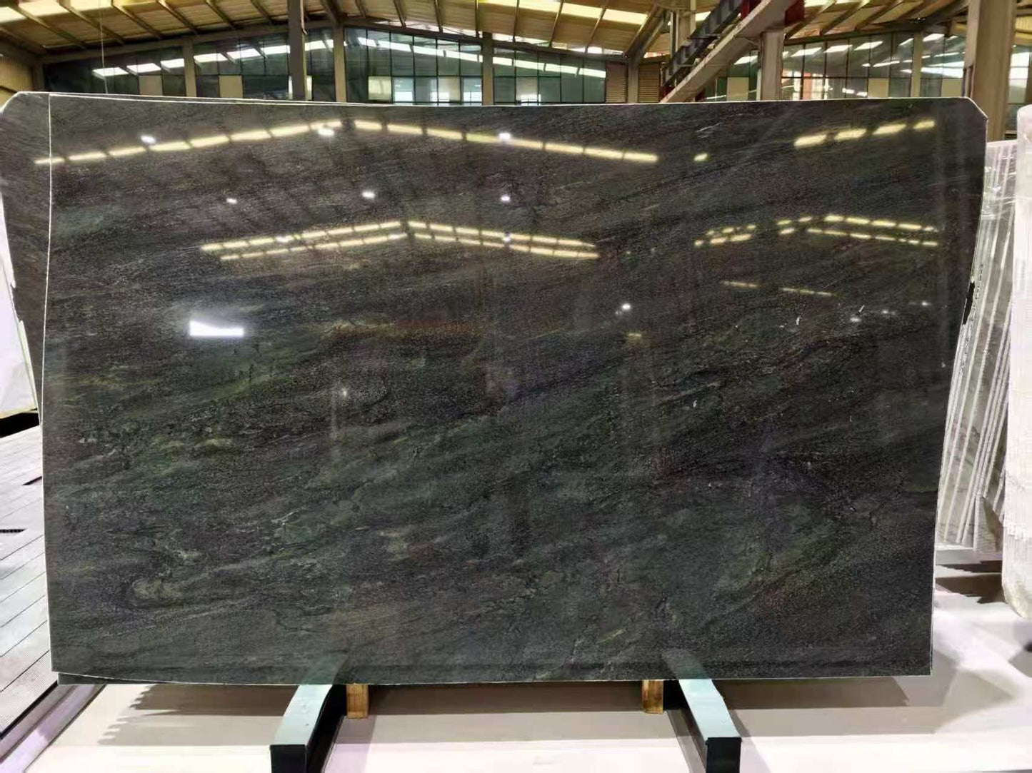 Peacock Green Marble Slab
