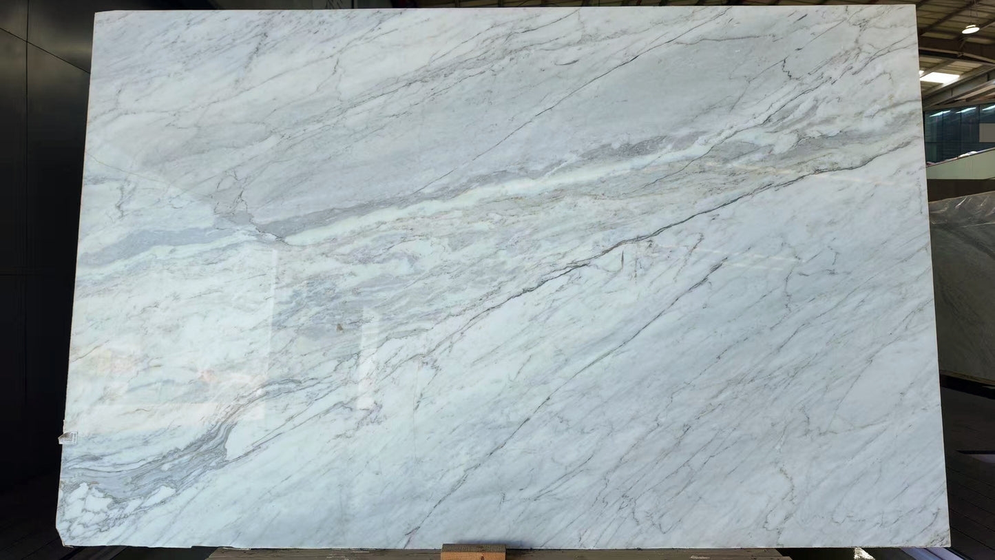 Carrara White Marble Slab