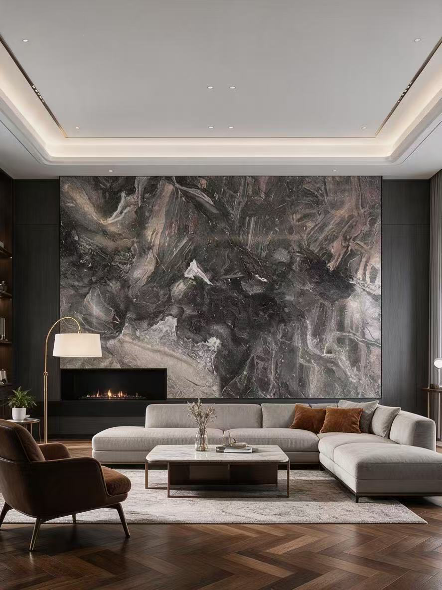 Venetian Brown Marble Slab