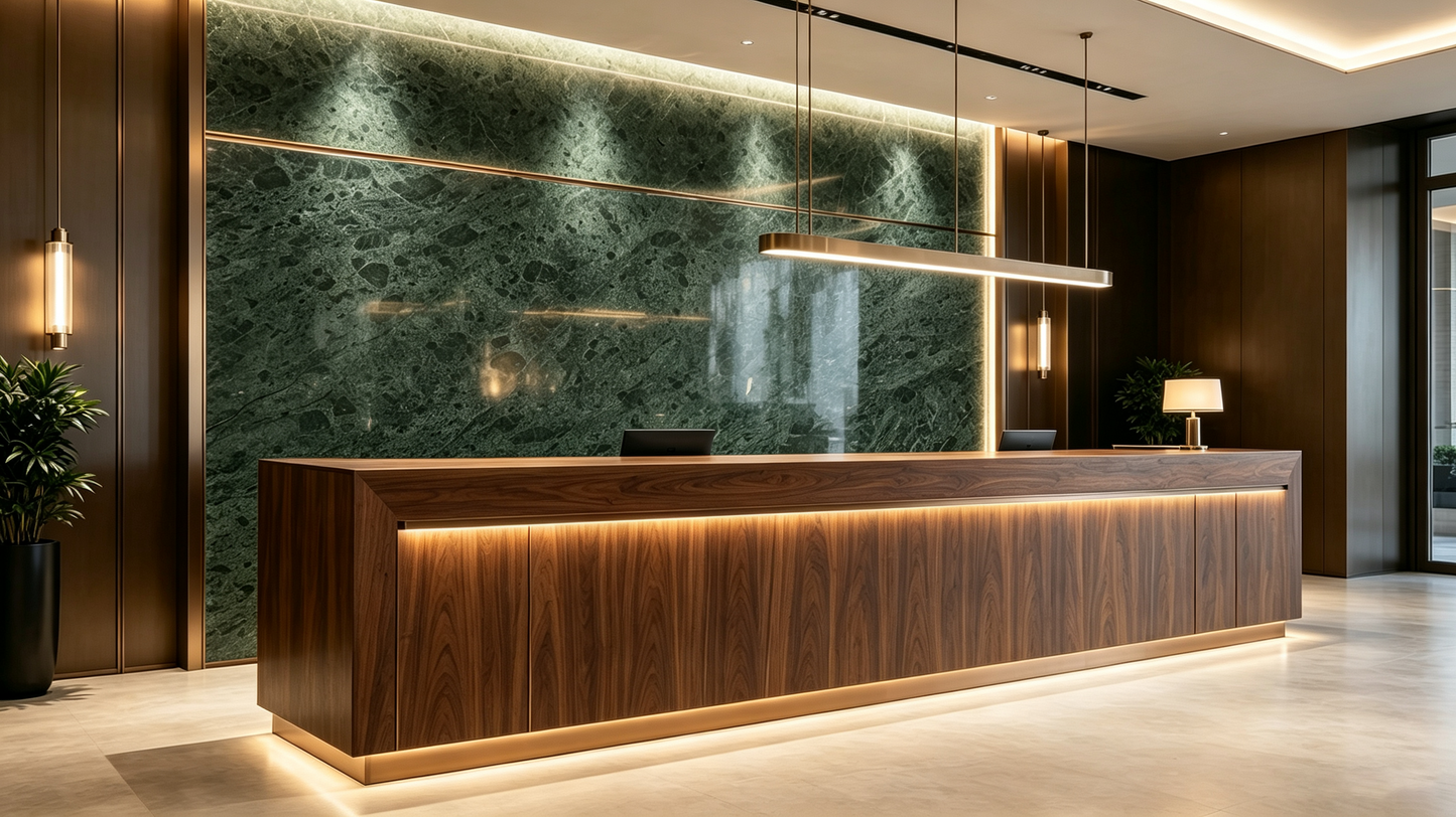 Rainforest Verde Marble Slab