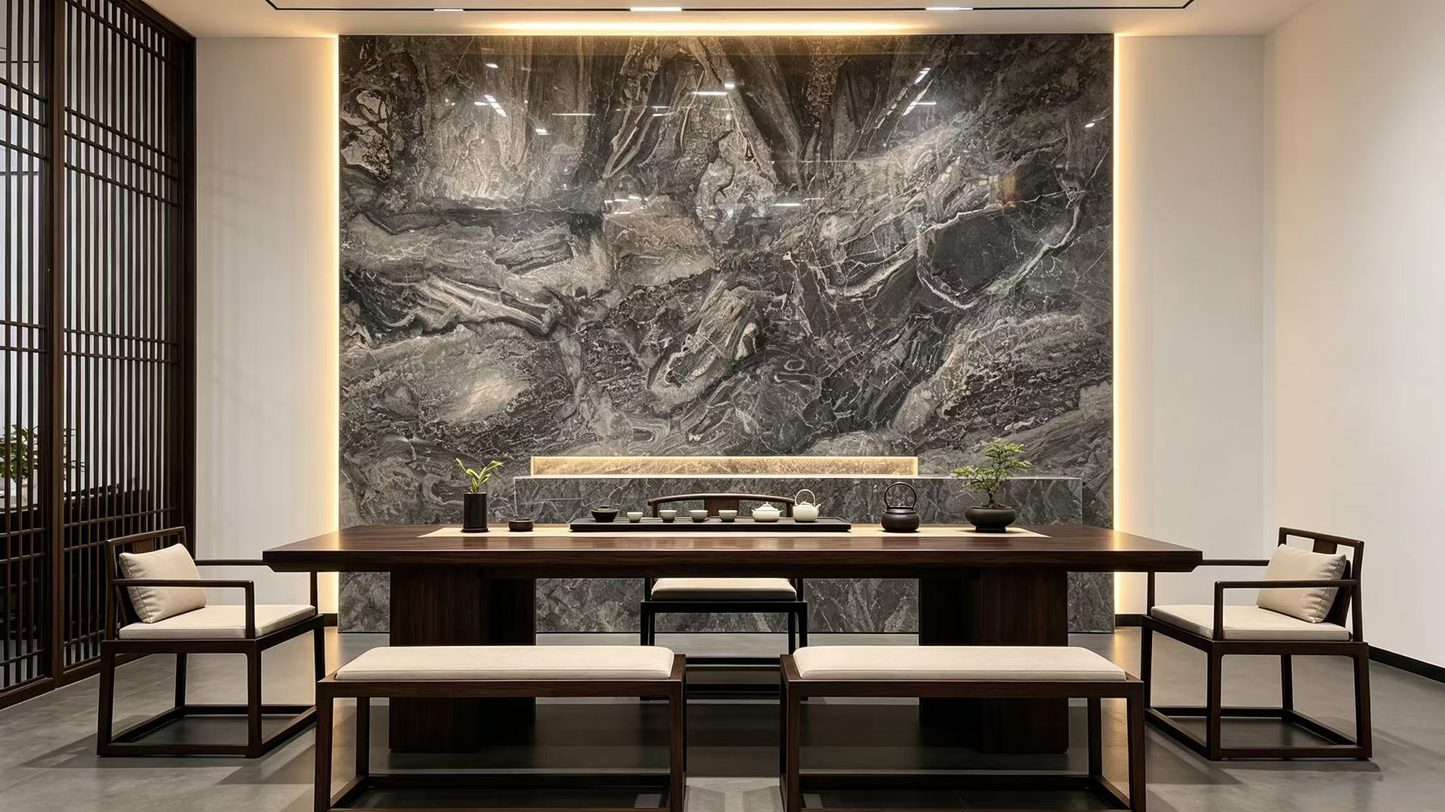 Venetian Brown Marble Slab
