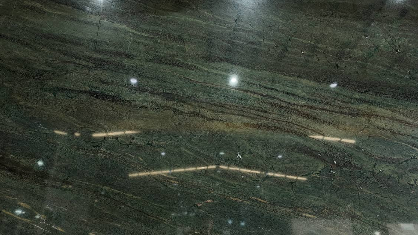 Peacock Green Marble Slab