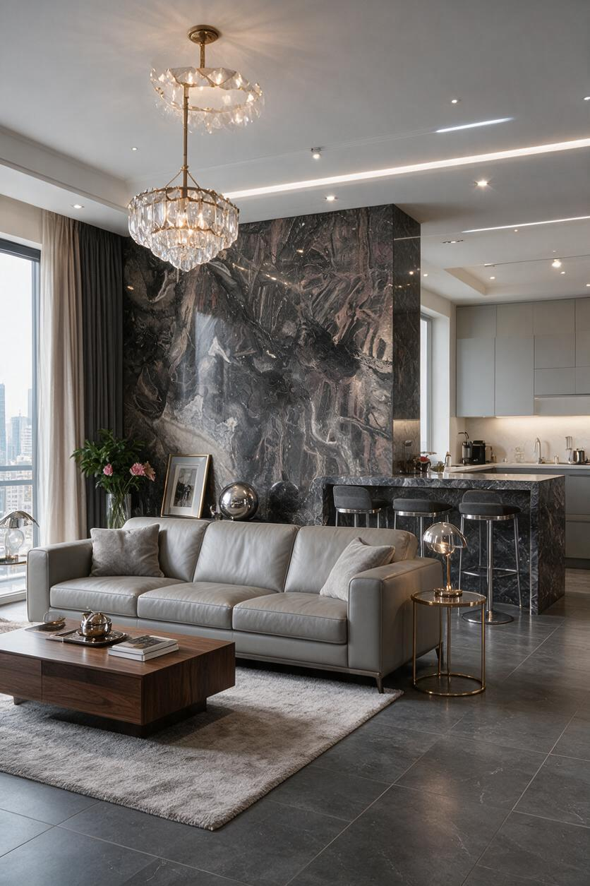 Venetian Brown Marble Slab