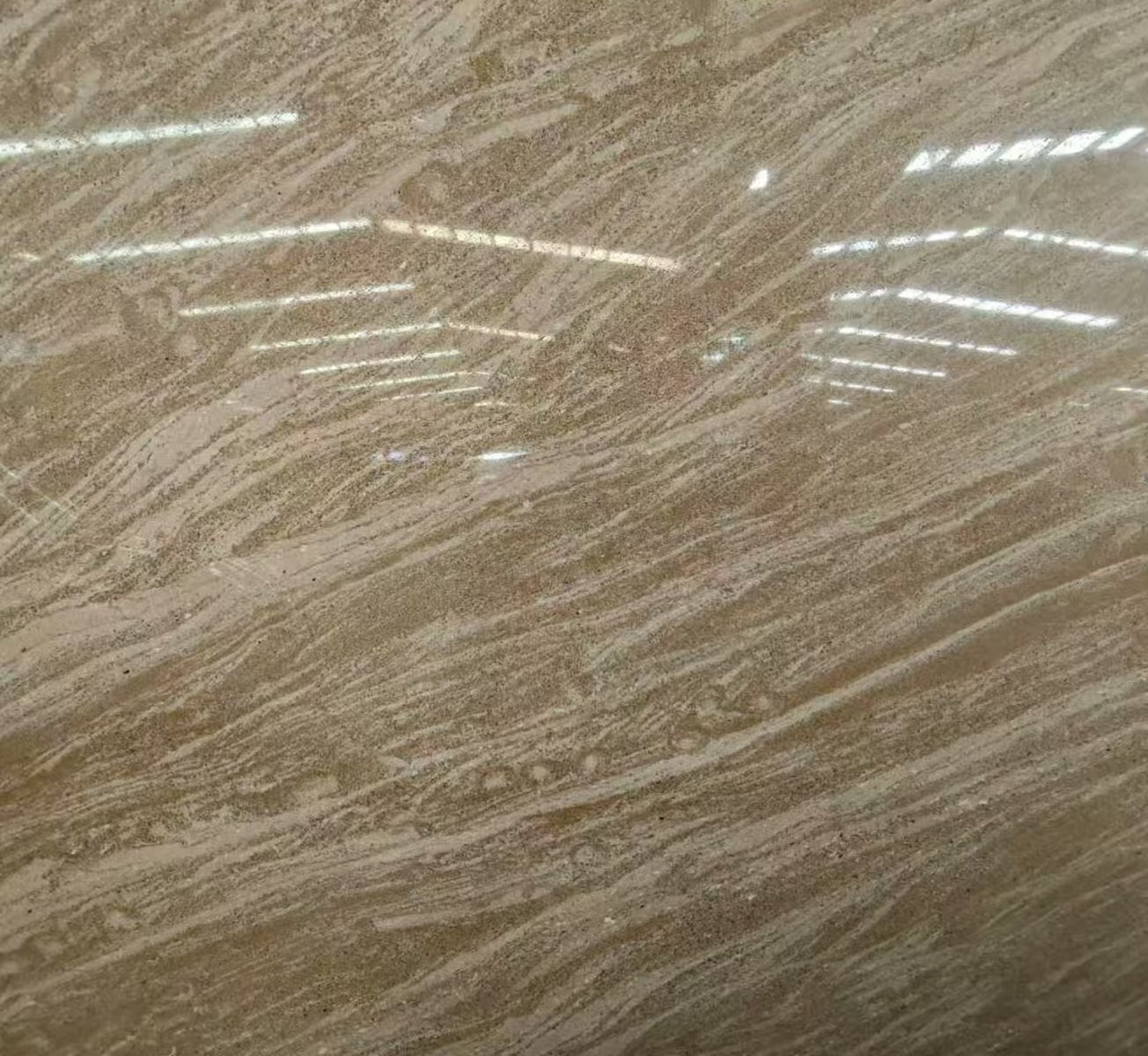 Golden Mocha Marble Slabs – Exterior Wall Cladding