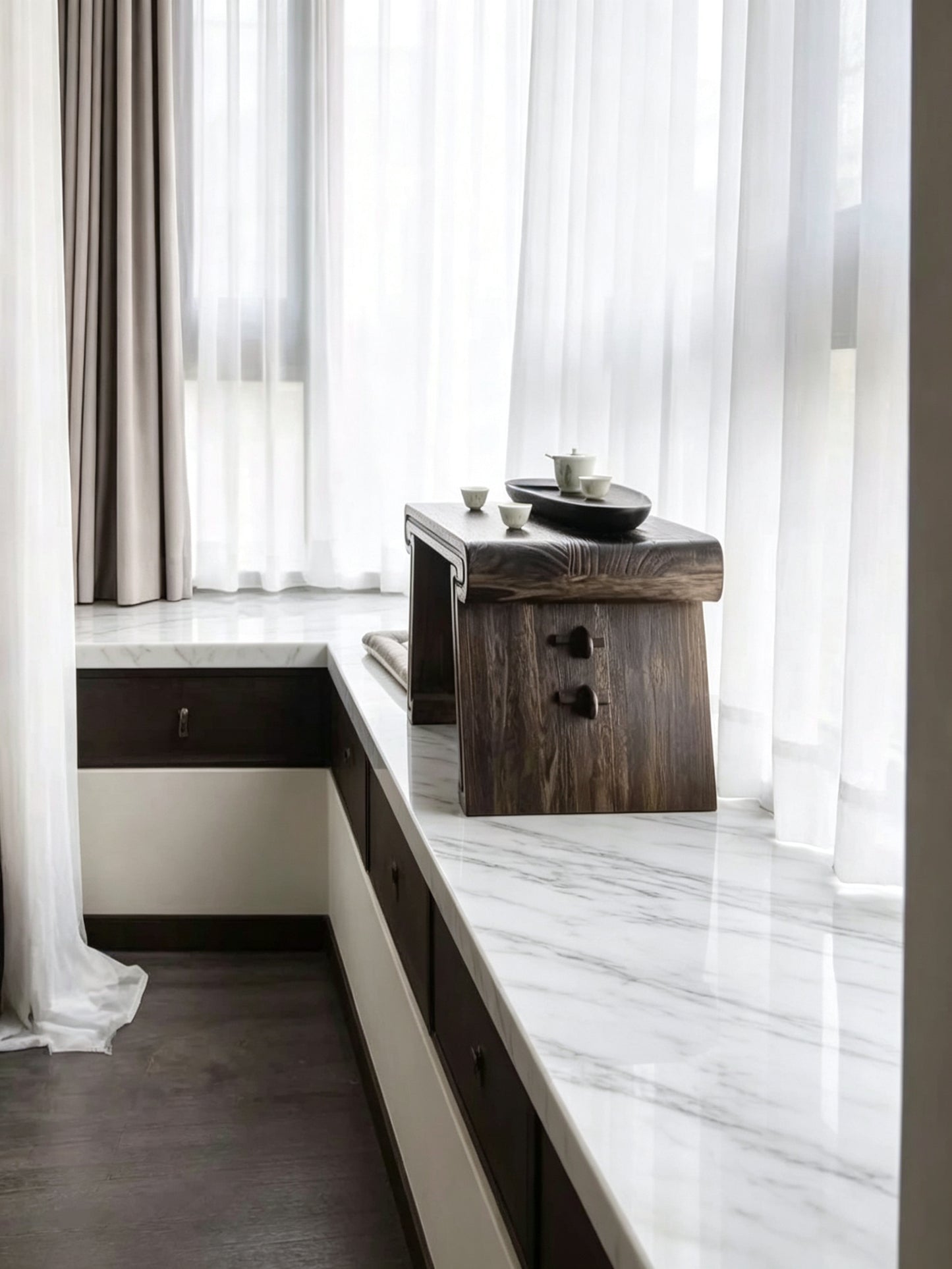 Carrara White Marble Slab
