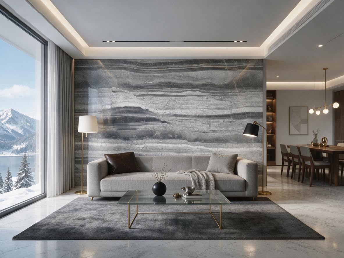 Galaxy Wood Marble Slab